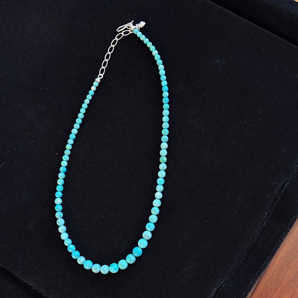 Elegant Turquoise Beaded Necklace